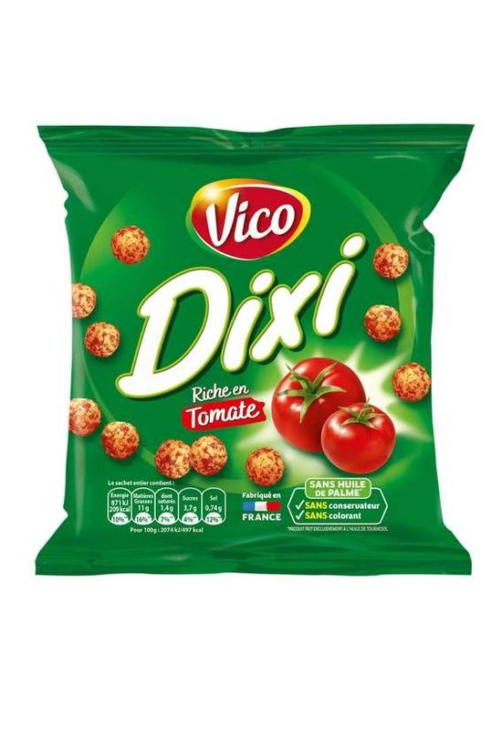 Vico produit soufflé à base de maïs à la tomate