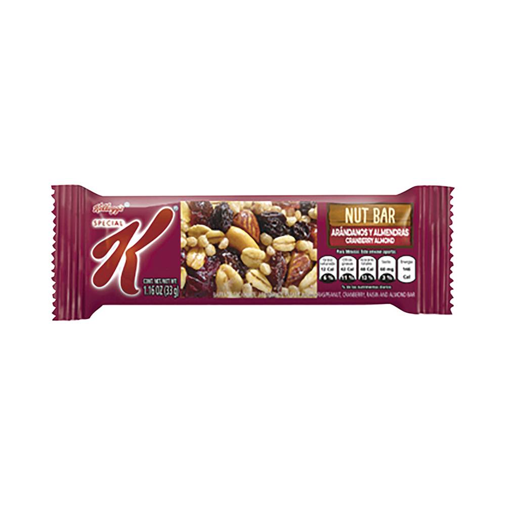 Kellogg's · Barra de cacahuate arándanos y almendras (33 g)