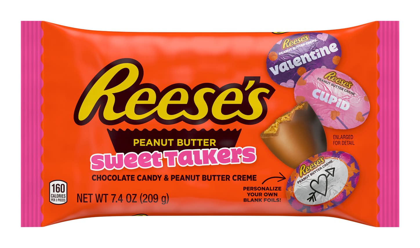 Reese's Sweet Talkers Valentines Candy Bag, Peanut Butter (7.4 oz)