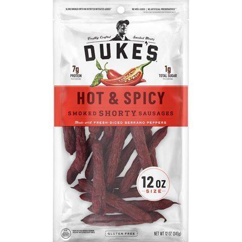 Dukes Hot Spicy Shorty Sausage 12oz