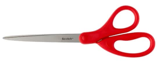 Scotch Household Scissors, 8 Inches, Red