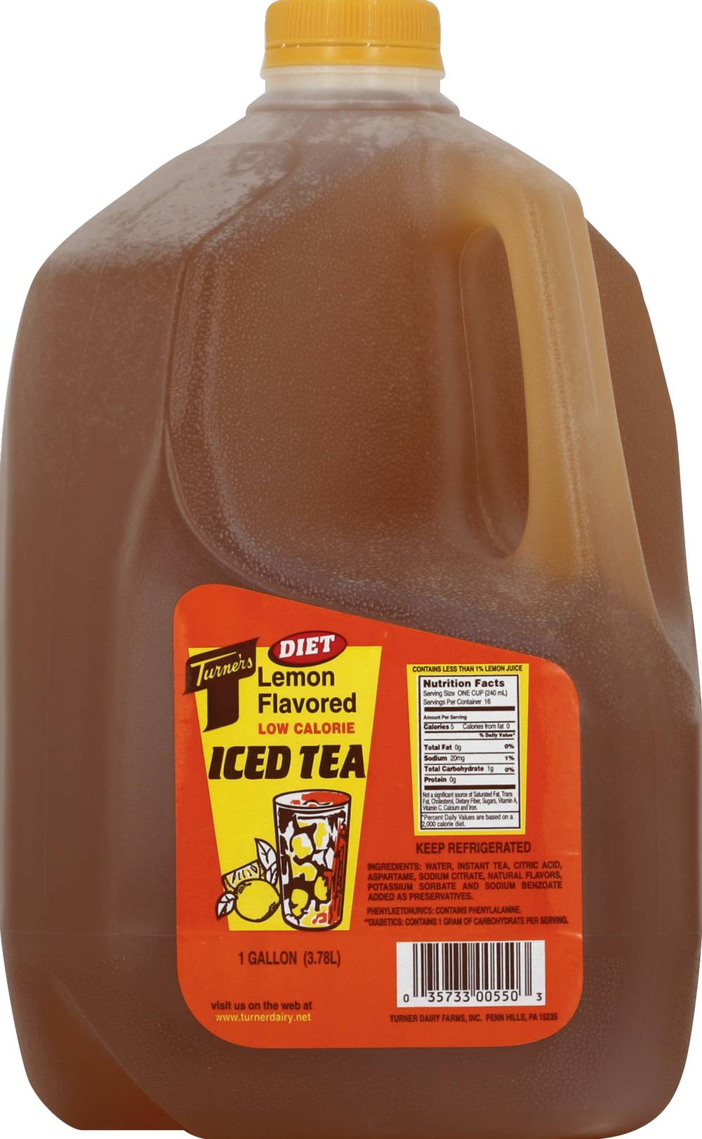 Turner's Iced Tea, Lemon (1 gal)