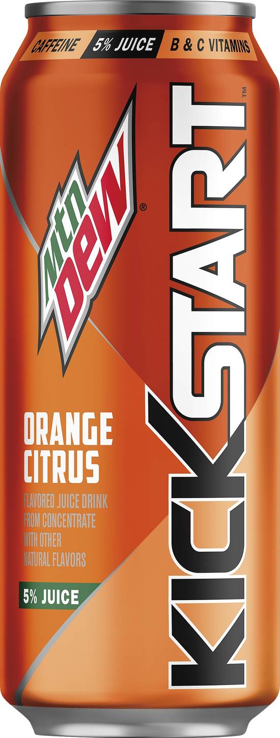 Mtn Dew Kickstart Juice Drink (16 fl oz) (orange citrus)