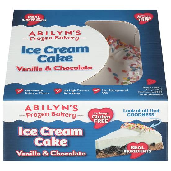 Abilyn's Frozen Bakery Ice Cream Cake (vanilla-chocolate)