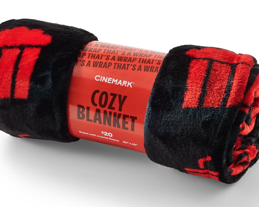 Cinemark Popcorn and Soda Blanket