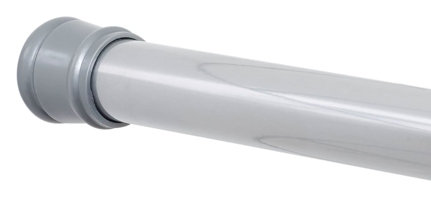 Zenna Home Shower Tension Rod 60 In. L Silver
