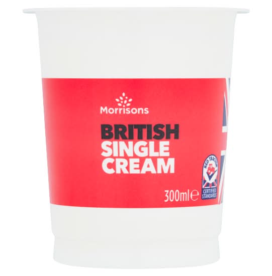 Morrisons Pasteurized Single Cream (300ml)