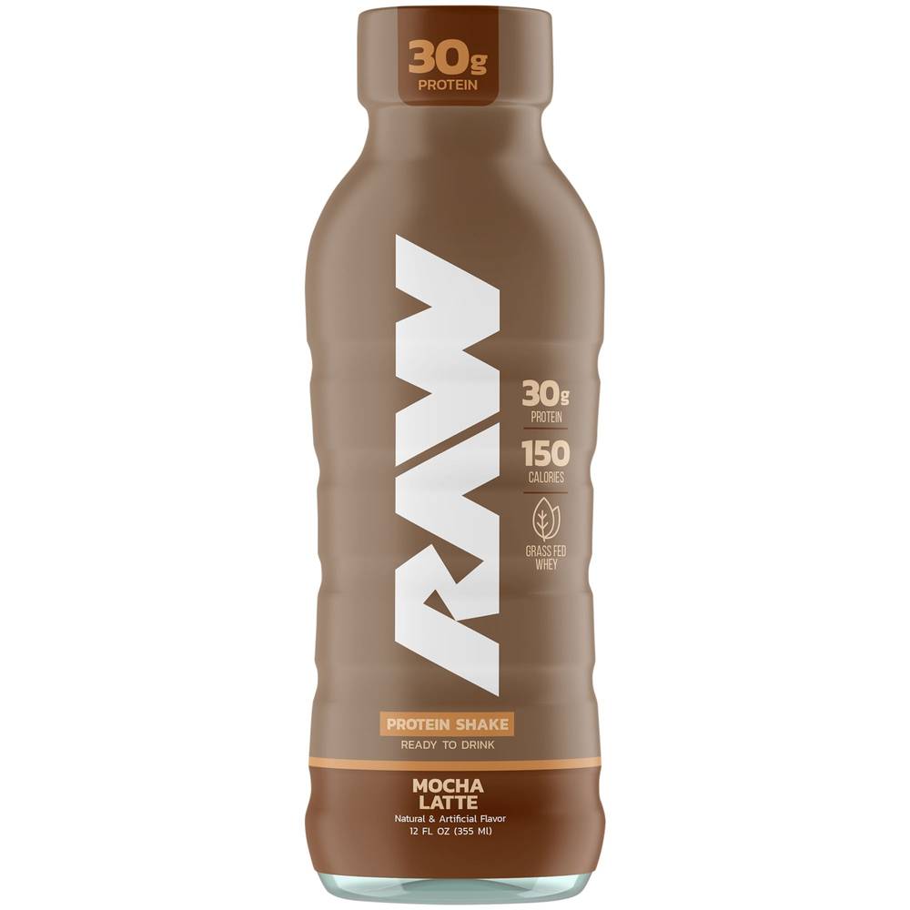 Raw Ready To Drink Protein Shake (12 ct, 12 fl oz) ( mocha latte)