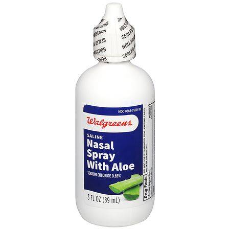 Walgreens Saline Nasal Spray With Aloe