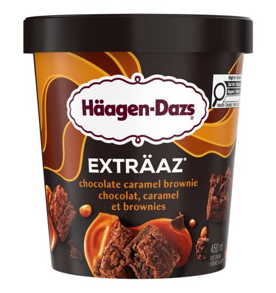 Häagen-Dazs Ice Cream, Chocolate Caramel Brownie (450 ml)