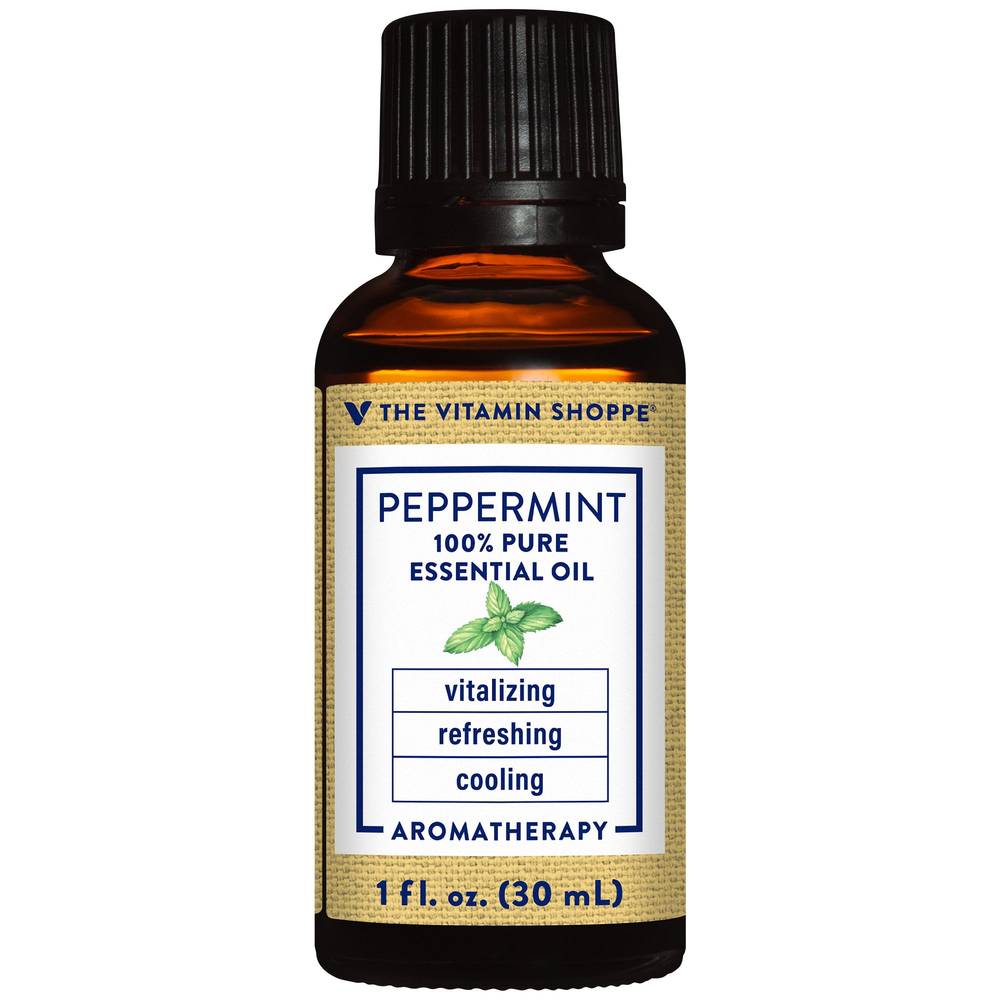 Peppermint - 100% Pure Essential Oil - Vitalizing, Refreshing, & Cooling Aromatherapy (1 Fl. Oz.)