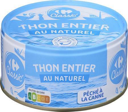 Carrefour Classic' - Thon entier au naturel
