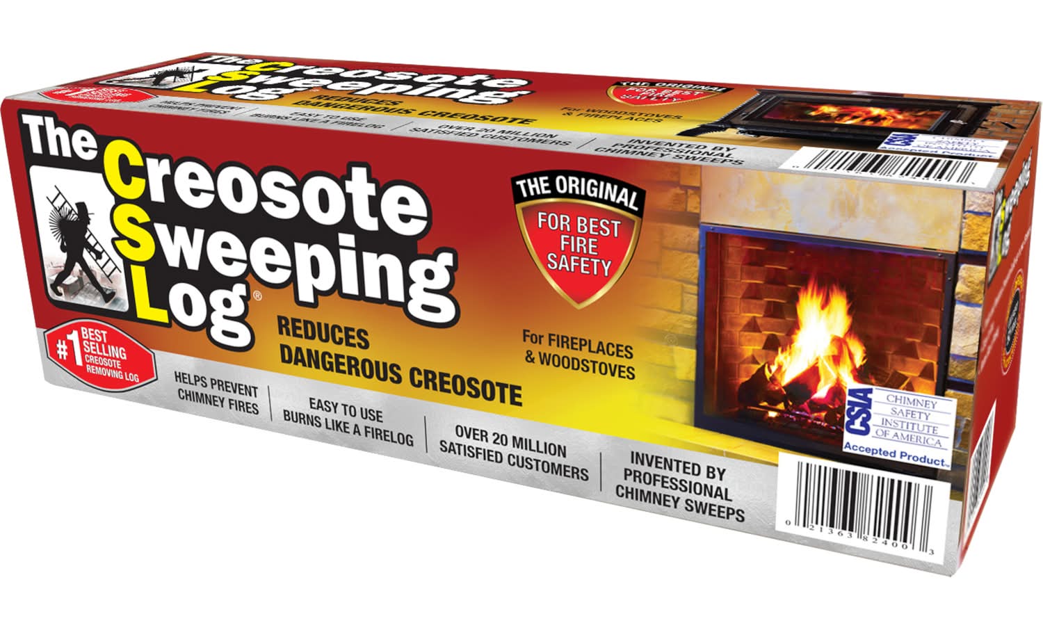 Csl Creosote Sweeping Fire Log 2 Hr 1 Pk