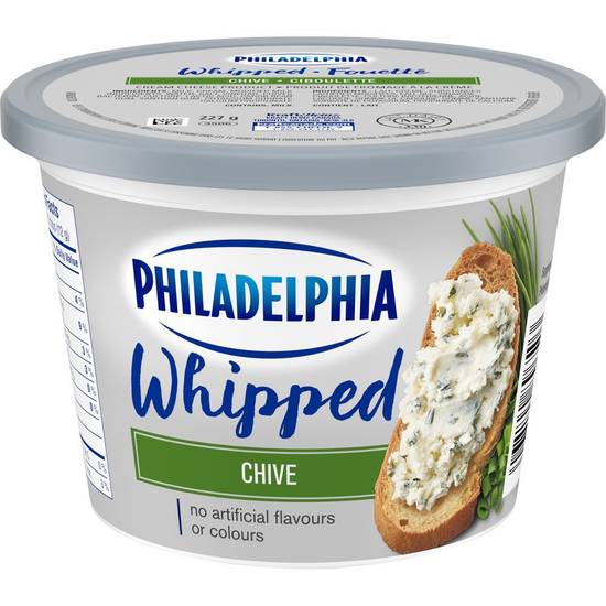 Philadelphia fromage à la crème fouetté ciboulette - whipped chive cream cheese (227 g)