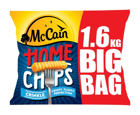 McCain Home Crinkle Chips Big Bag (1.6kg)