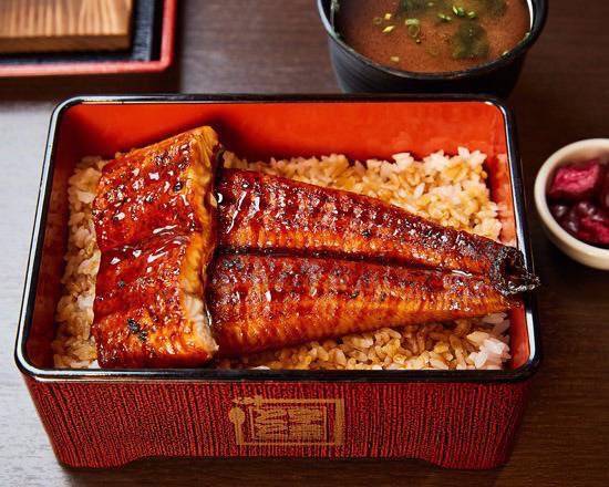 うな重上セット Grilled Eel Rice Box Set (Silver)
