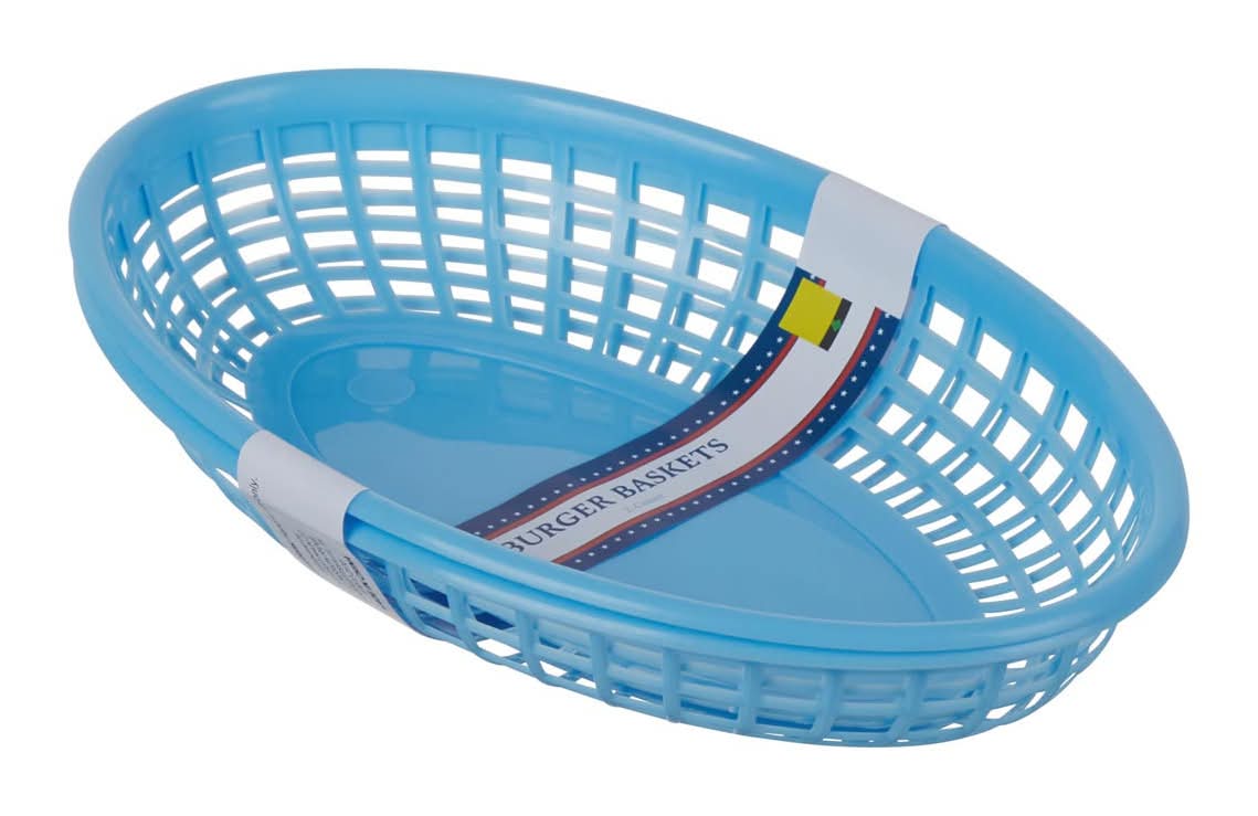 Summer Light Blue Burger Baskets 2 Ct