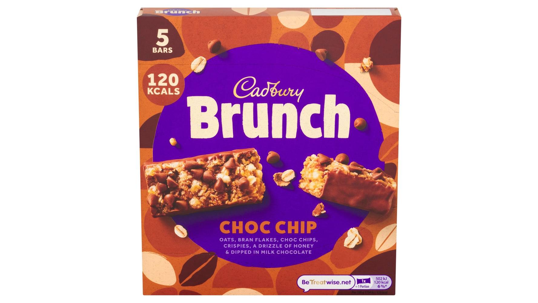 Cadbury Choc Chip Brunch Bar (5 pack)