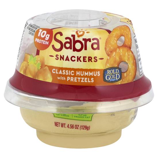 Sabra Snackers Classic Hummus With Pretzels