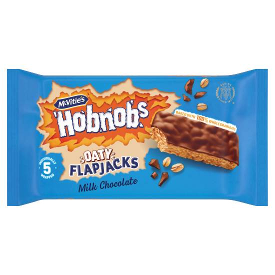 Mcvitie's Hobnobs 5 Oaty Flapjacks Milk Chocolate 131.8g