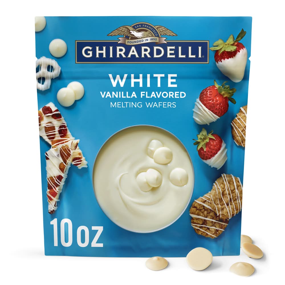 Ghirardelli Melting Wafers, White Vanilla (10 oz)