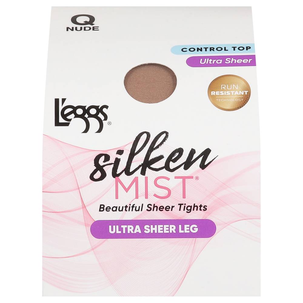 L'eggs Silken Mist Ultra Sheer Leg Tights, Queen, Brown