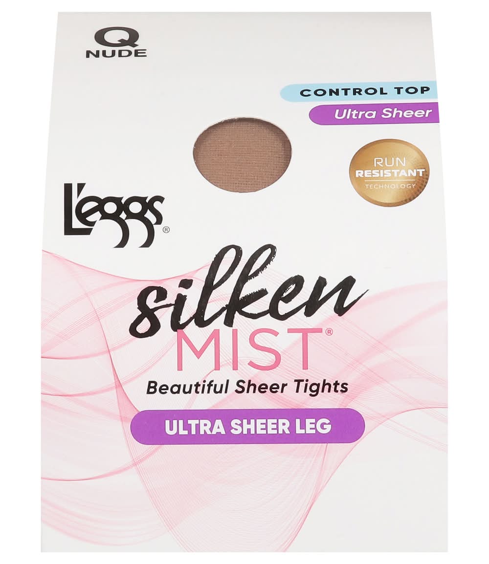 L'eggs Silken Mist Ultra Sheer Leg Tights, Queen, Brown