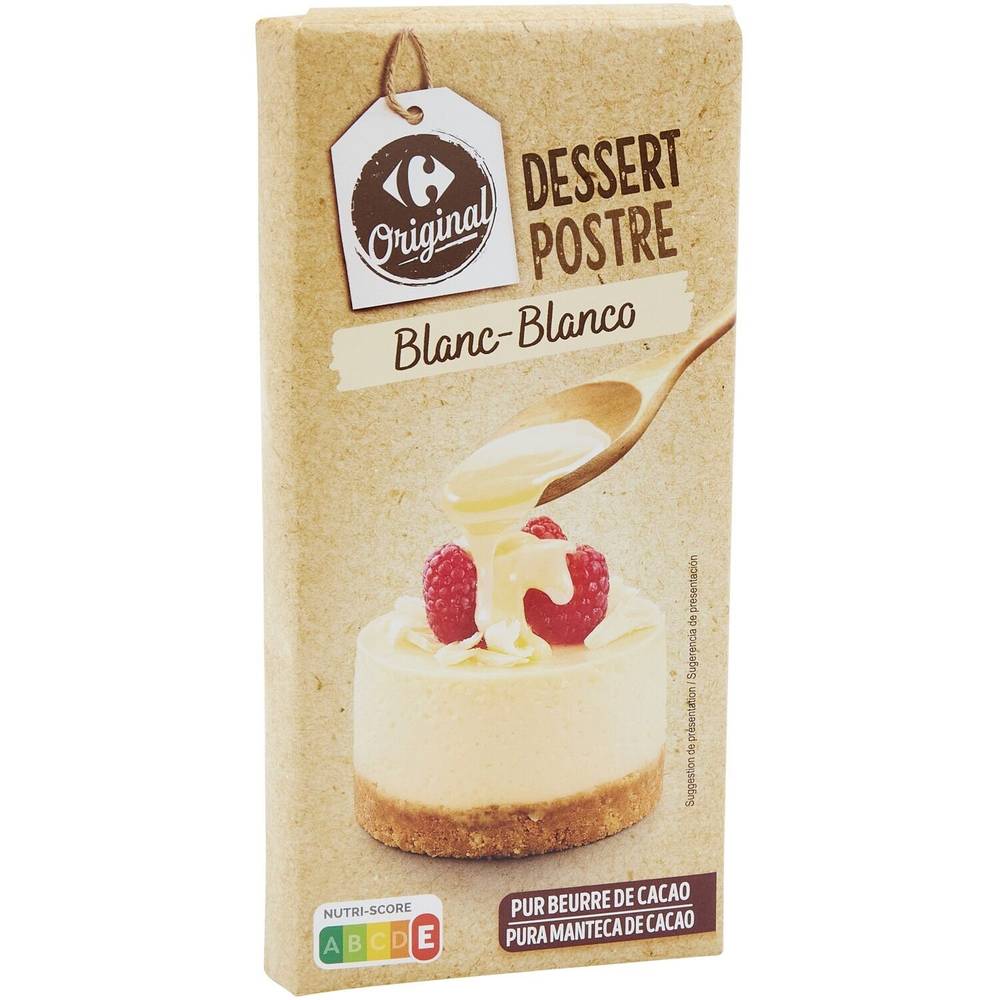 Carrefour Original - Chocolat dessert blanc (200g)