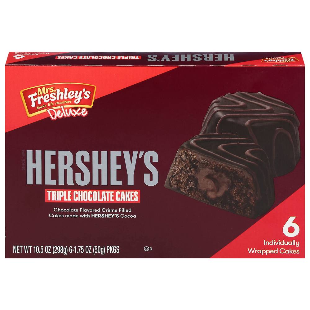 Mrs. Freshley's Hershey's Triple Chocolate Cupcake(6 Ct)