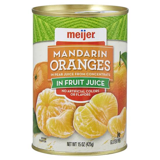 Meijer Mandarin Oranges In Fruit Juice, 15 Oz
