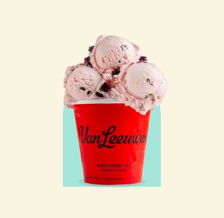 Van Leeuwen French Ice Cream, Black Cherry Chip (14 fl oz)