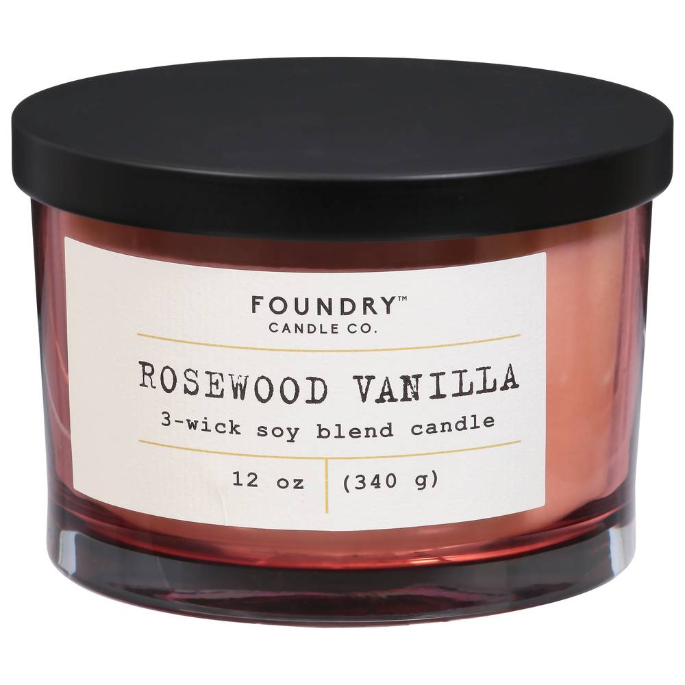 Foundry Candle Co. Rosewood Vanilla Candle (12 oz)