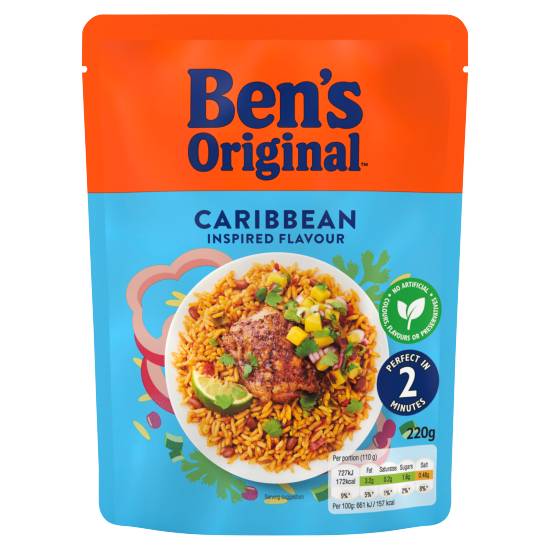 Ben's Original Caribbean Inspired Flavour Microwave Rice 220g