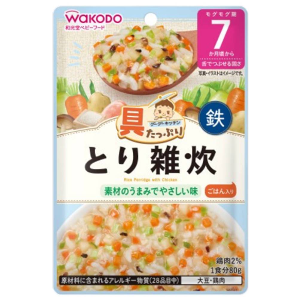 アサヒグループ食品　具たっぷりグーグーキッチン　とり雑炊/80g