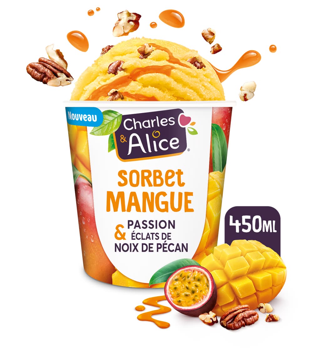 Charles & Alice - Sorbet mangue (450ml)