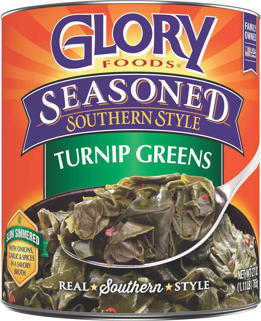 Glory Foods Seasoned Southern Style Turnip Greens (27 oz)
