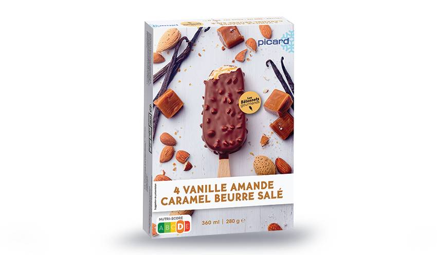 4 glaces Best vanille-amande-caramel beurre salé