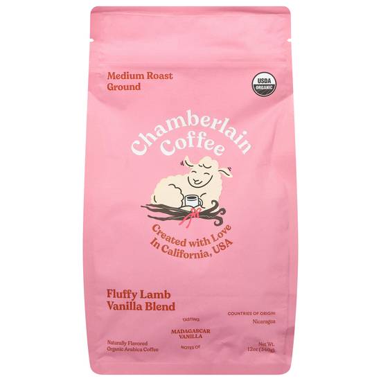 Chamberlain Coffee Medium Roast Ground Coffee (12 oz) (fluffy lamb vanilla)