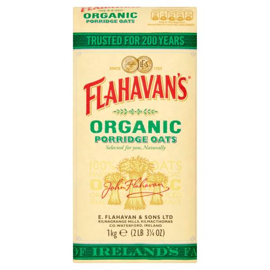 Flahavan's Organic Porridge Oats (1kg)