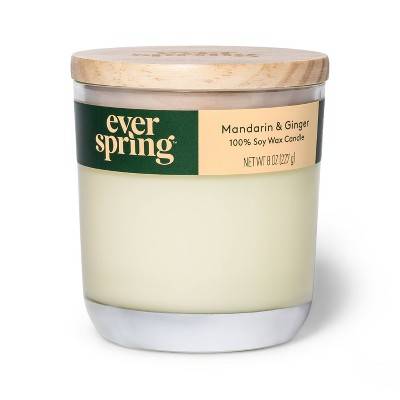 Everspring 2-Wick Wax Candle, Mandarin-Ginger (8 oz)