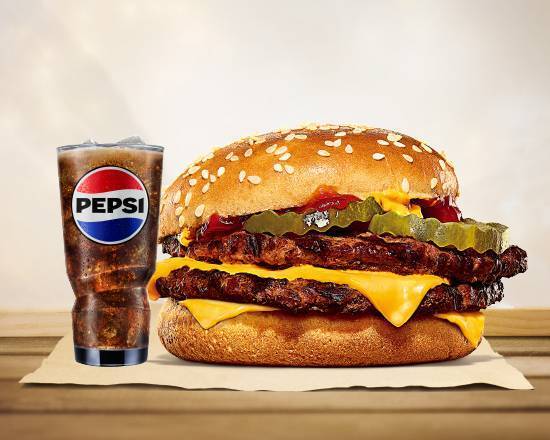 雙層火烤牛肉堡輕巧餐 Double Beef Burger Meal