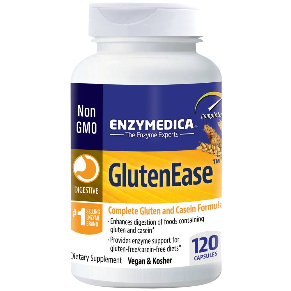 Glutenease - Enzyme Support For Gluten-Free/Casein-Free Diets (120 Capsules)