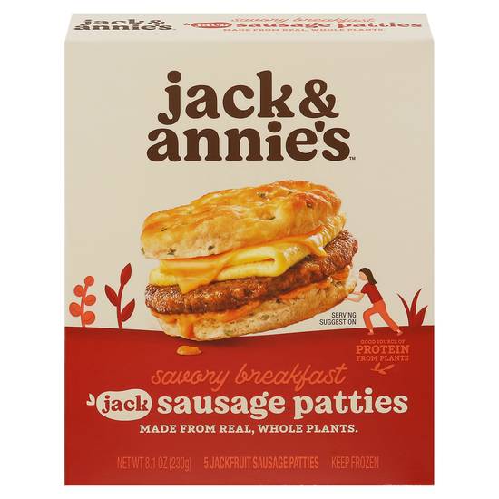Jack & Annie's Savory Breakfast Jackfruit Sausage Patties