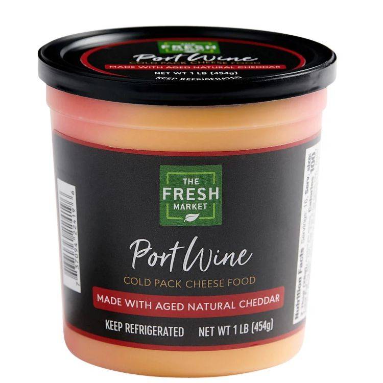 The Fresh Market Portwine Cheese Food Made With Natural Cheddar Spread (454 g)