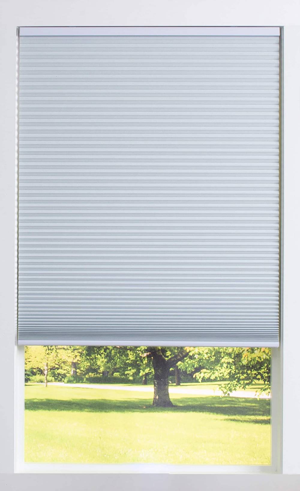 allen + roth 27-in x 64-in White Blackout Cordless Cellular Shade | 78755