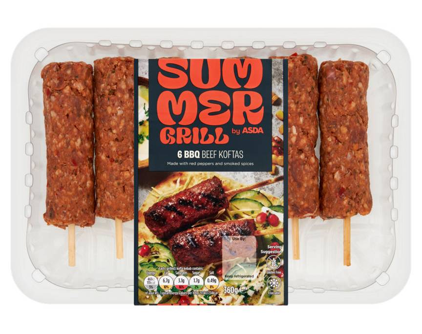 ASDA Smoky Bbq Beef Koftas (6 pack)