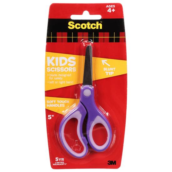 Scotch Soft Touch Handles Blunt Tip Kids 5 Inches Scissors