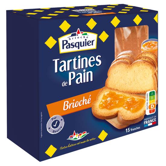 Pasquier - Tartines de pain briochée (15 pièces)