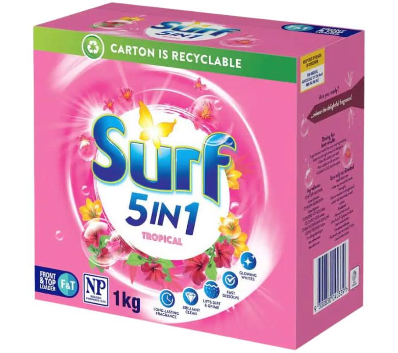 Surf Front & Top Loader Laundry Powder Tropical 1kg