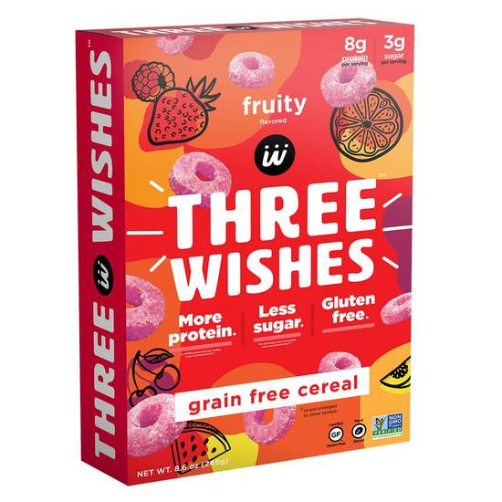 Three Wishes · Grain Free Fruity Cereal (8.6 oz)